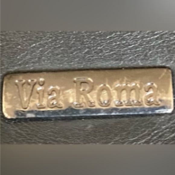 Via Roma BLK Leather Shoulder/ Cross Bag, Spring Sale - Picture 5 of 6
